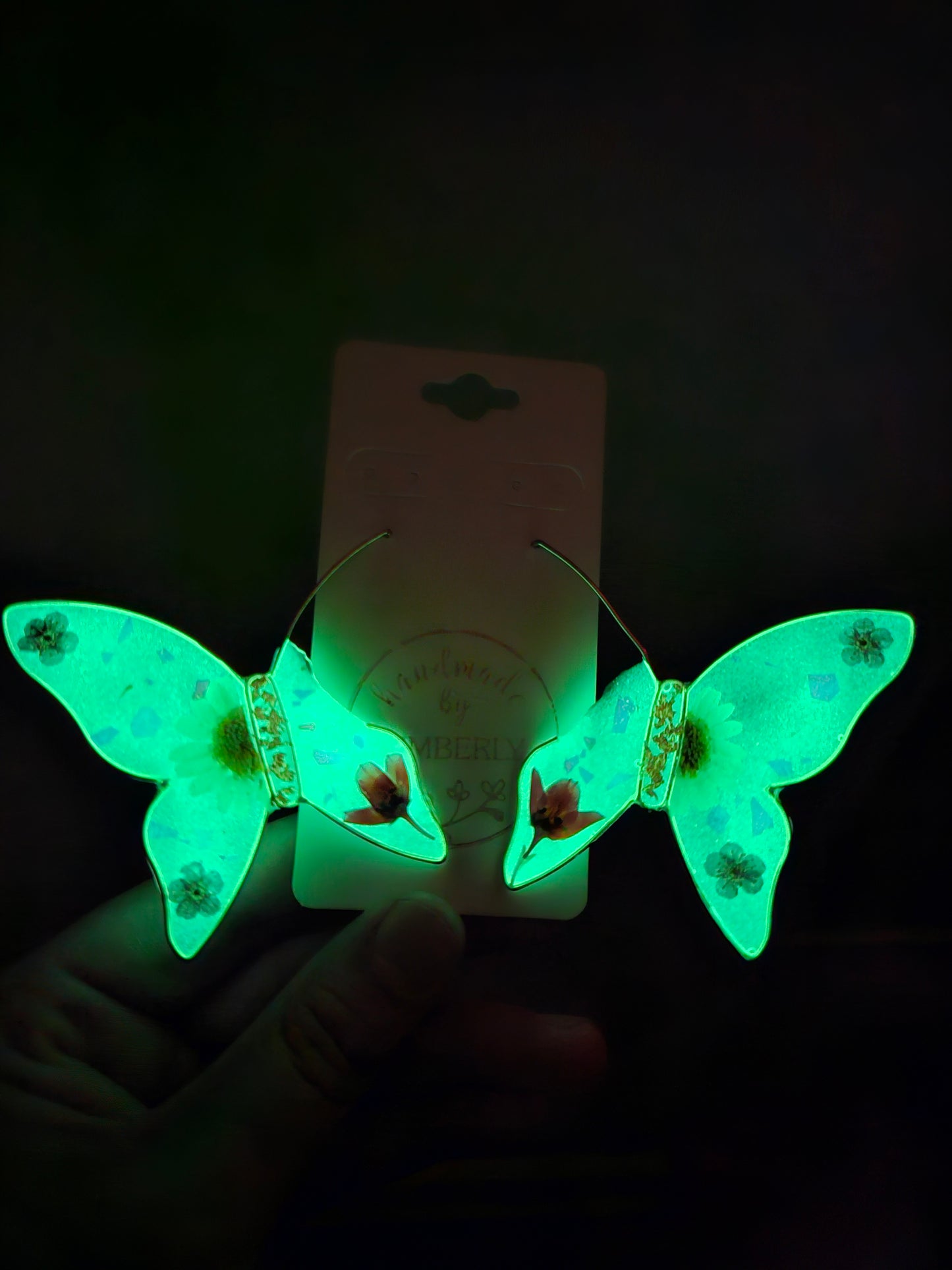 Glow Butterfly Hoops