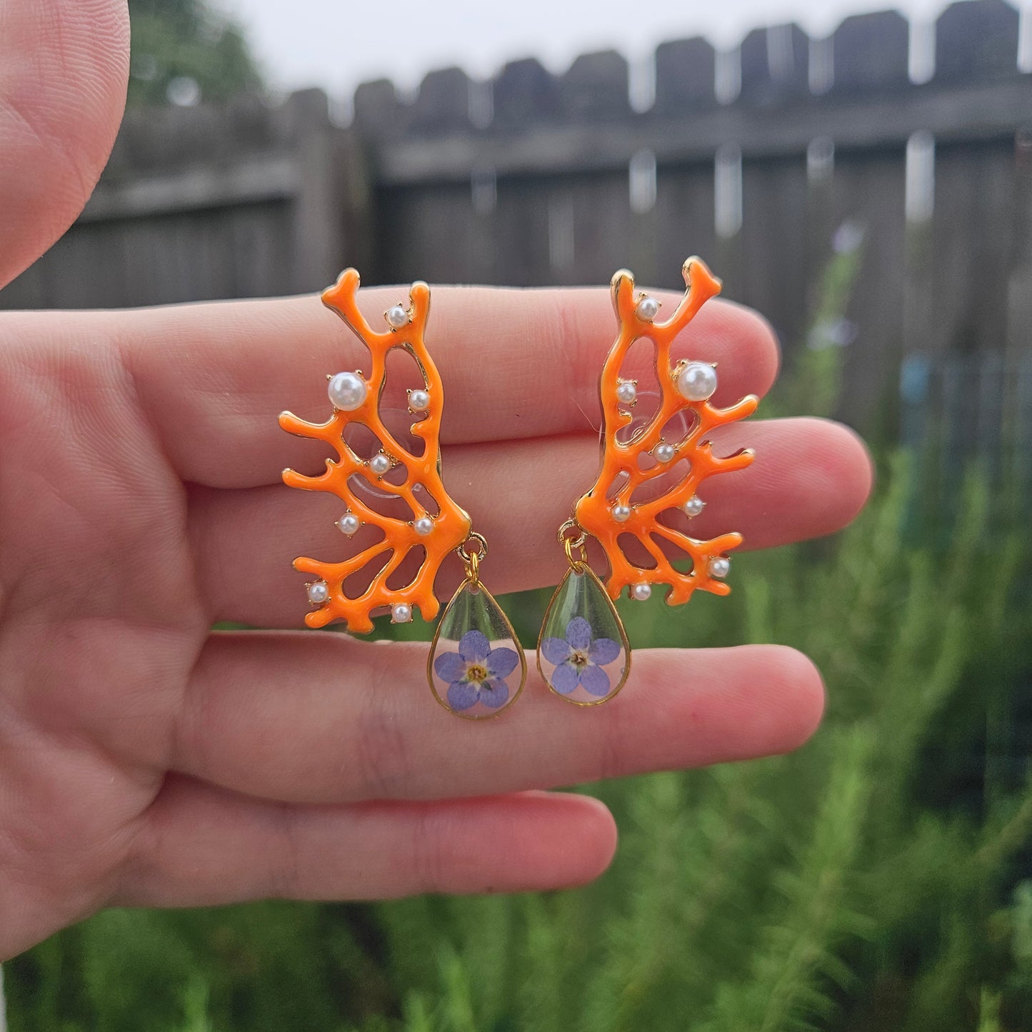 Tropical Coral Forget Me Not Drops