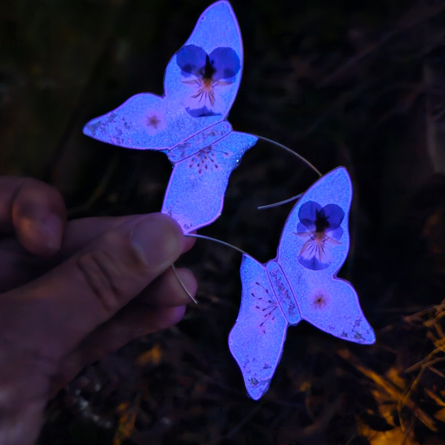 Glow Butterfly Hoops