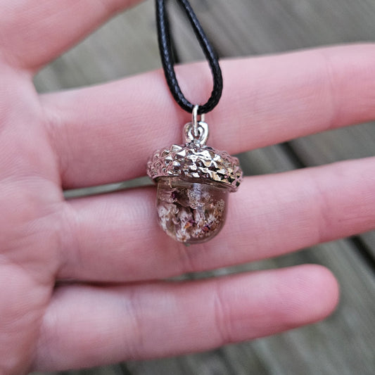 Floral Acorn Necklace