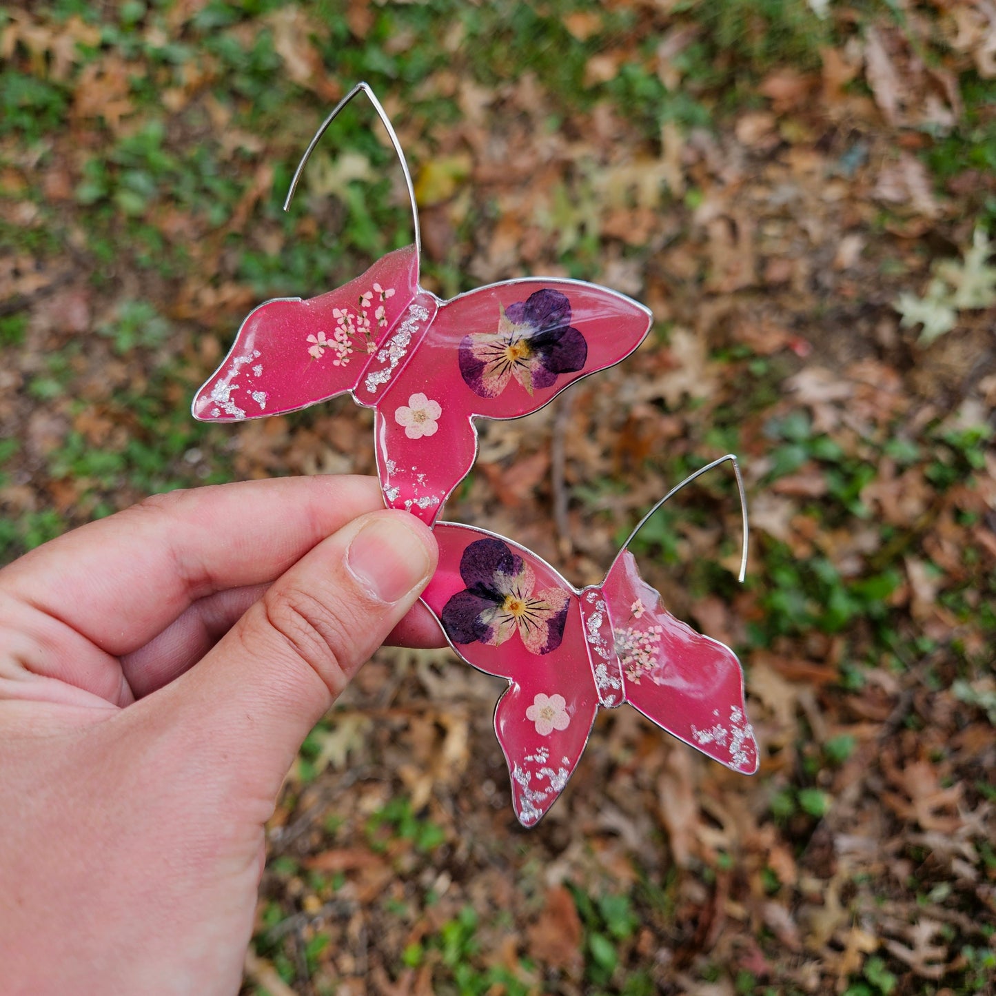 Glow Butterfly Hoops