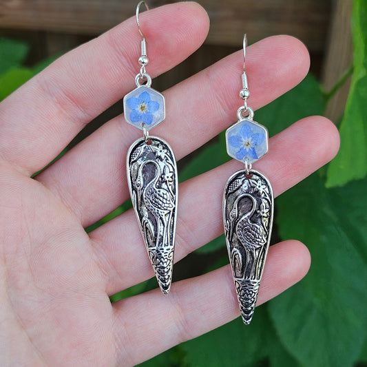 Heron Earrings