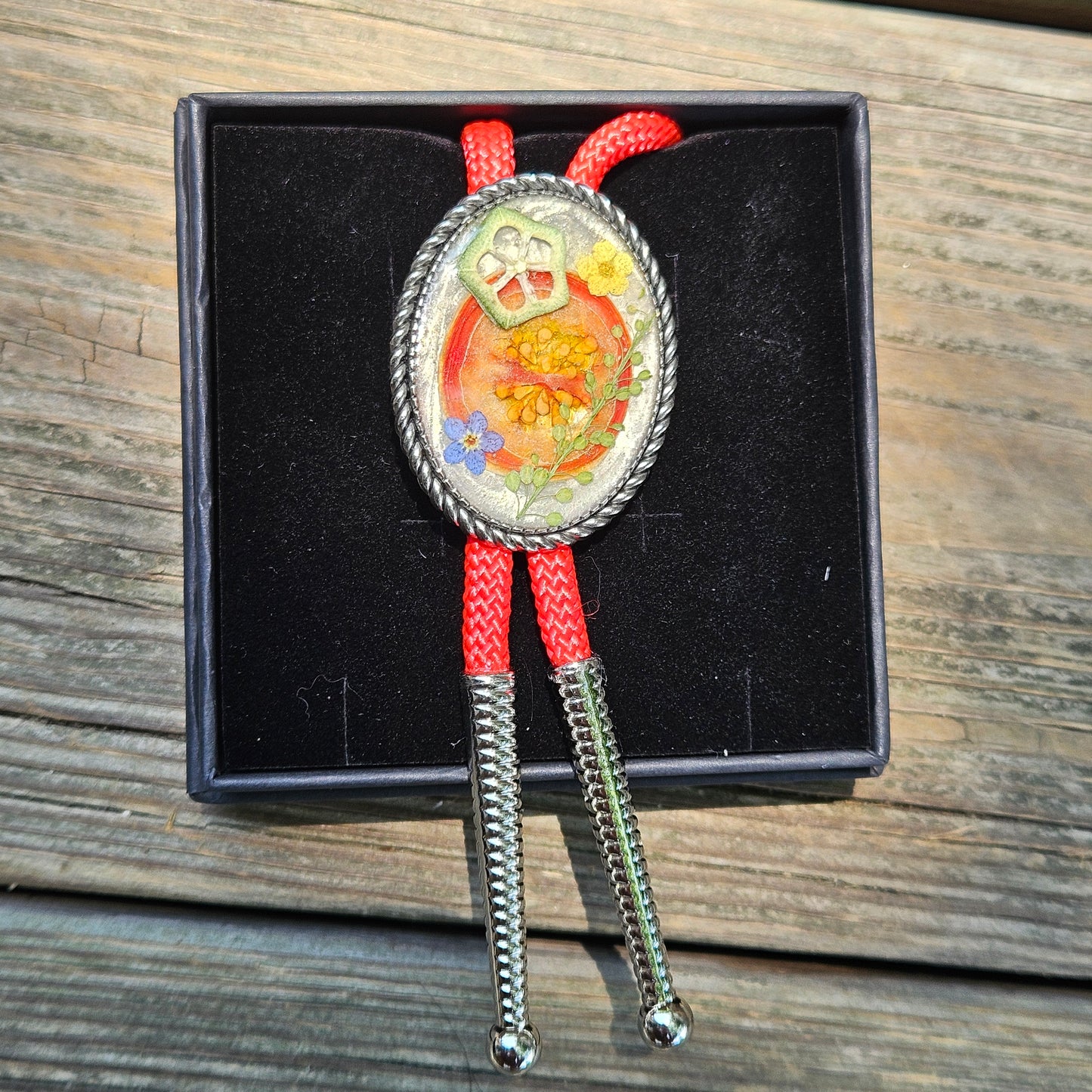 Floral Bolo Tie