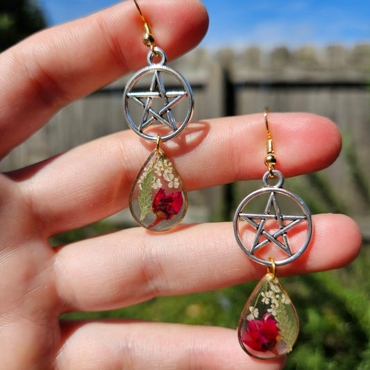 Pentacle with Wildflowers