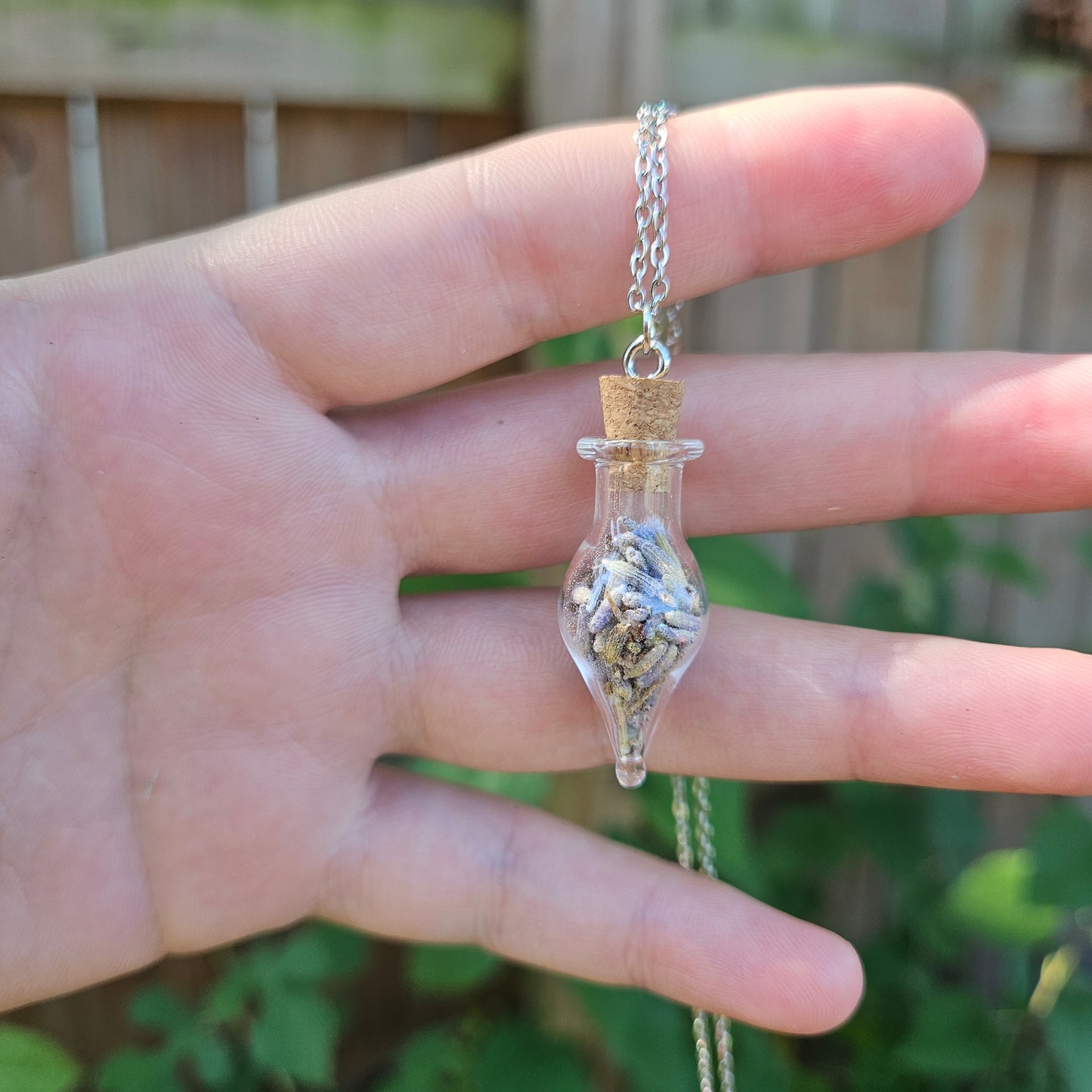 Lavender Vial Necklace