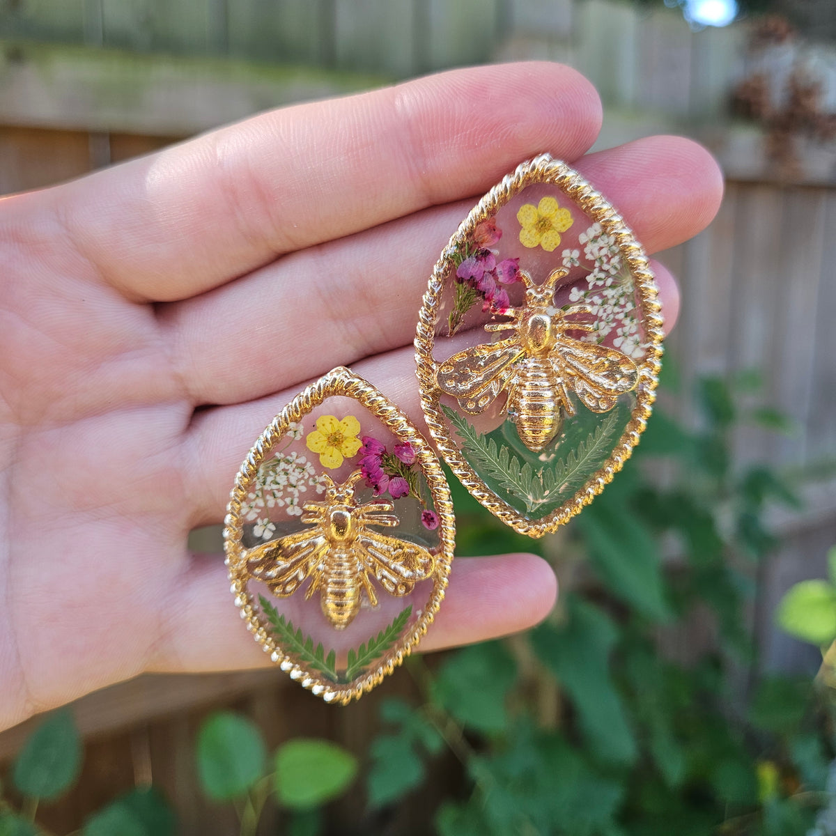 Pollinator Bee Large Studs