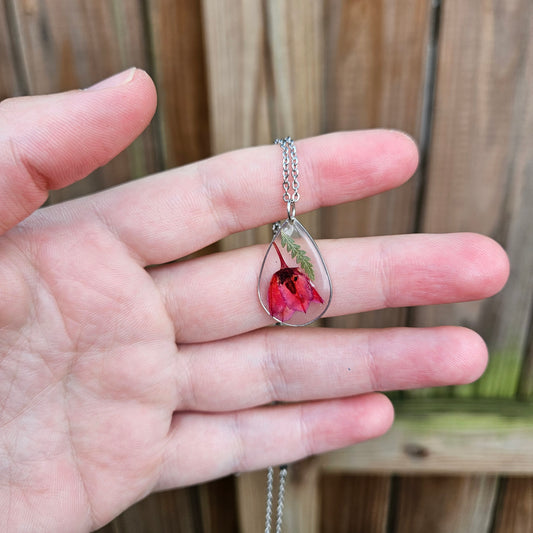 Boronia and Fern Necklace